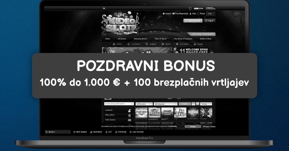 Videoslots Casino banner